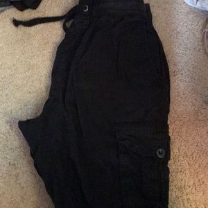 Men’s jogger shorts. Black